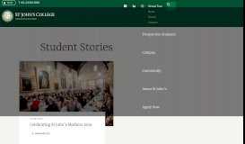 
							         Student Stories Archives - St John's College								  
							    