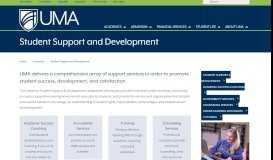 
							         Student Support and Development - University of Maine at Augusta								  
							    