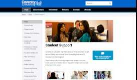 
							         Student Support | Coventry University								  
							    
