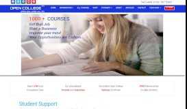 
							         Student Support, Distance Learning Customer Support - Open College								  
							    