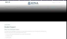 
							         Student Support - Iona Presentation College								  
							    