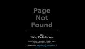 
							         Student Support Services - Fridley Public Schools								  
							    