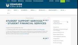 
							         Student Support Services - Student Financial ... - EDCC Catalog								  
							    