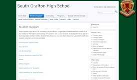 
							         Student Support » South Grafton High School								  
							    