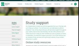 
							         Student Support: Study Support - University of Roehampton								  
							    