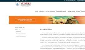 
							         Student Support - VIGNAN's FOUNDATION for SCIENCE ...								  
							    