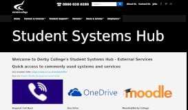 
							         Student Systems Hub - Derby College								  
							    