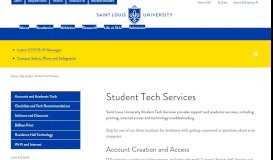 
							         Student Tech Services : SLU								  
							    