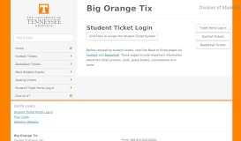 
							         Student Ticket Login | Big Orange Tix								  
							    