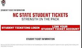 
							         Student Ticketing - NC State University Athletics								  
							    