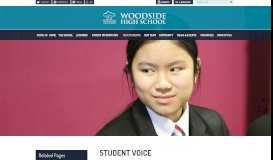 
							         Student Voice - Woodside High School								  
							    