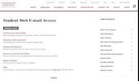 
							         Student Web E-mail Access | Claremont McKenna College								  
							    