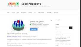 
							         Student Web Portal Project - 1000 Projects								  
							    