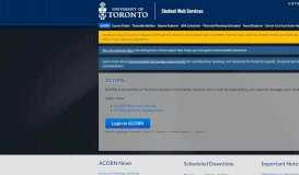 
							         Student Web Services | University of Toronto								  
							    