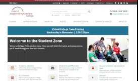 
							         Student Zone - Vision West Nottinghamshire College - Mansfield								  
							    