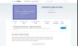 
							         Student.gbcol.edu website. Student Portal Login.								  
							    