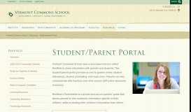 
							         Student/Parent Portal - Vermont ... - Vermont Commons School								  
							    