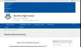 
							         Student/Parent Portal - Warilla High School								  
							    