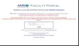 
							         Students: Access the RealTime Portal via the AMSEDU Bookstore								  
							    
