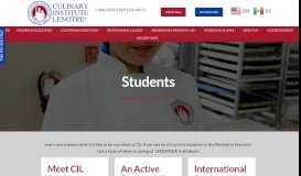 
							         Students and Alumni | CULINARY INSTITUTE LENOTRE®								  
							    