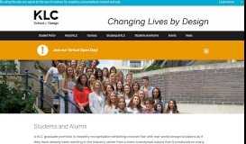
							         Students and Alumni | KLC - KLC School of Design								  
							    