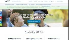 
							         Students and Parents - ACT Solutions | ACT								  
							    