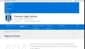 
							         Students and Parents Portal - Toronto High School								  
							    