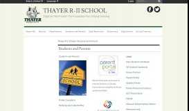 
							         Students and Parents - Thayer R-II School								  
							    