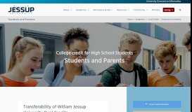 
							         Students and Parents | William Jessup University								  
							    