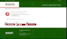 
							         Students Application Portal - University of Agriculture, Makurdi								  
							    