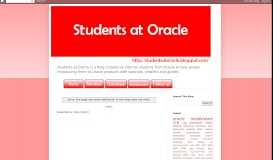 
							         Students at Oracle: Oracle Webcenter 11g Developer's Tutorial								  
							    