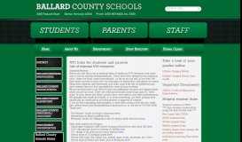 
							         Students - Ballard County Schools								  
							    