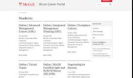 
							         Students | BCom Career Portal - McGill University								  
							    