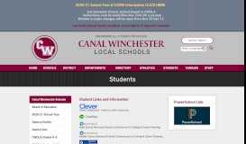 
							         Students - Canal Winchester Schools								  
							    