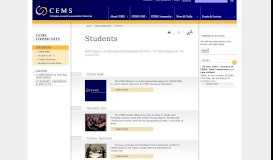 
							         Students | CEMS								  
							    