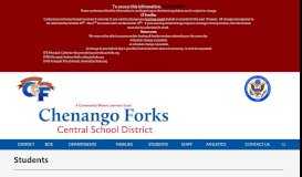 
							         Students - Chenango Forks								  
							    