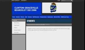 
							         Students - Clinton-Graceville-Beardsley ISD 2888								  
							    
