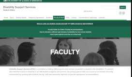 
							         Students - Disability Support Services - Faculty & Staff - UAB								  
							    