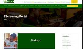 
							         Students | eScreening Portal | Yaba College of Technology Lagos ...								  
							    