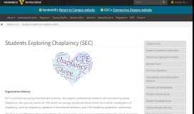 
							         Students Exploring Chaplaincy (SEC) | Student Life | Divinity School ...								  
							    