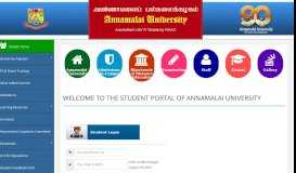 
							         Students Feedback Form - Annamalai University								  
							    