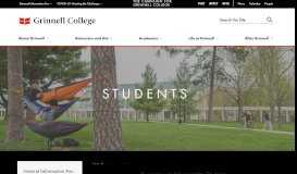 
							         Students | Grinnell College								  
							    