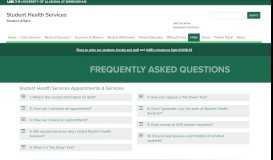 
							         Students - Health - FAQs - UAB								  
							    