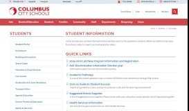 
							         Students / Homepage - Columbus City Schools								  
							    
