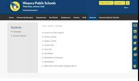 
							         Students / Homepage - Waseca Public Schools								  
							    