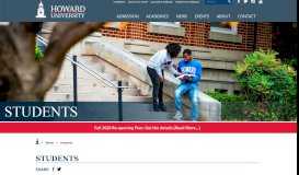 
							         Students | Howard University								  
							    