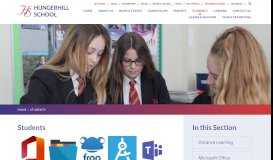 
							         Students - Hungerhill School								  
							    