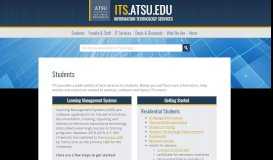 
							         Students : Information Technology Services – ATSU								  
							    