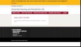 
							         Students interested in selecting their housing and ... - Temple Housing								  
							    
