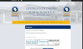 
							         Students - Livingston Parish Public Schools								  
							    